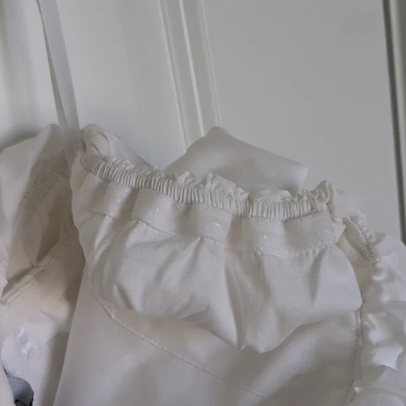 WHBM White Ruffled Corset Blouse - Picture 8 of 10